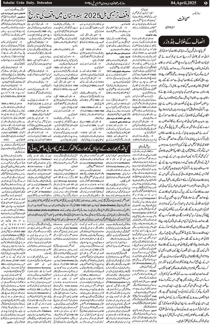 The Sahafat Mumbai, Urdu Newspaper India, Indian Newspapers, Urdu Akhbar, Urdu News Hindustan