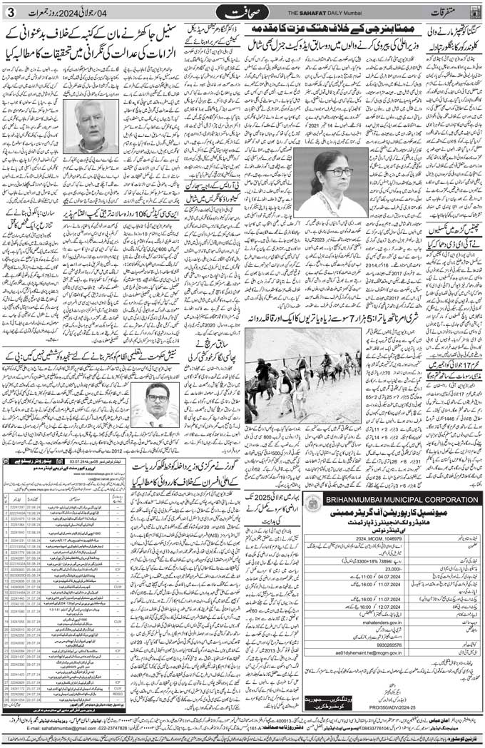 The Sahafat Mumbai, Urdu Newspaper India, Indian Newspapers, Urdu Akhbar, Urdu News Hindustan