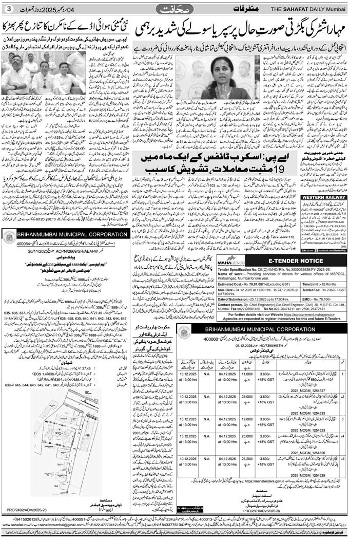 The Sahafat Mumbai, Urdu Newspaper India, Indian Newspapers, Urdu Akhbar, Urdu News Hindustan