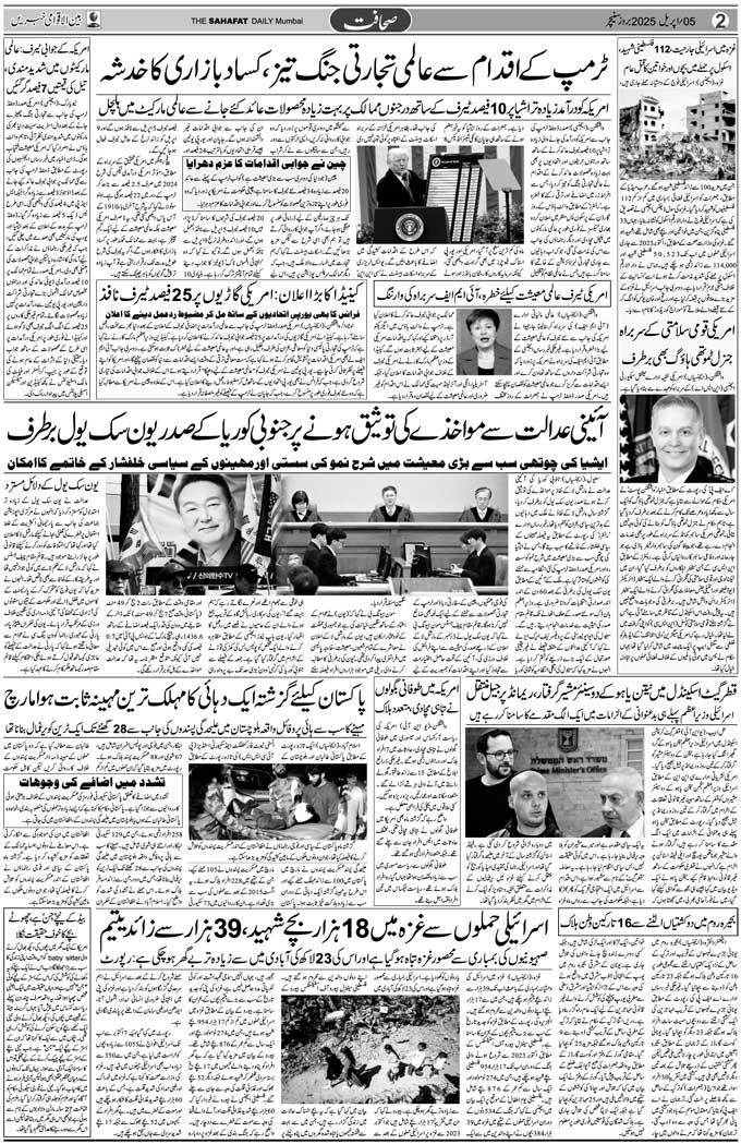 The Sahafat Mumbai, Urdu Newspaper India, Indian Newspapers, Urdu Akhbar, Urdu News Hindustan