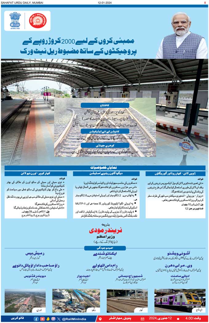 The Sahafat Mumbai, Urdu Newspaper India, Indian Newspapers, Urdu Akhbar, Urdu News Hindustan