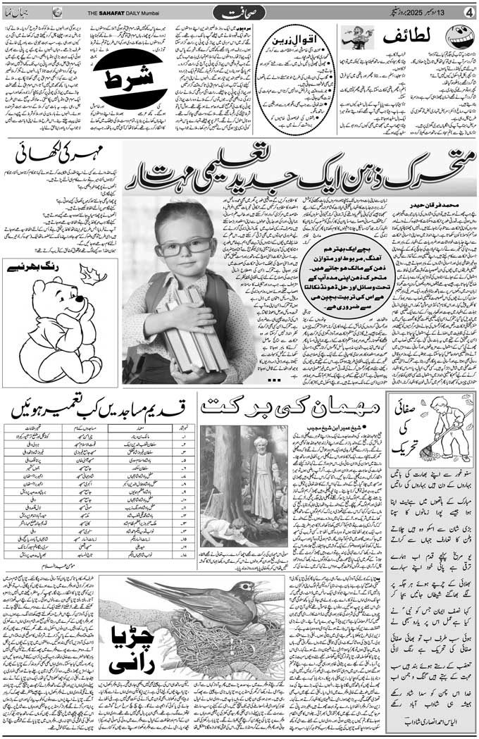 The Sahafat Mumbai, Urdu Newspaper India, Indian Newspapers, Urdu Akhbar, Urdu News Hindustan