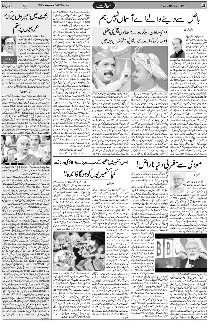 The Sahafat Mumbai, Urdu Newspaper India, Indian Newspapers, Urdu Akhbar, Urdu News Hindustan