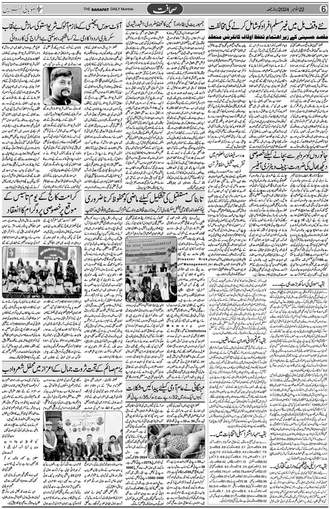 The Sahafat Mumbai, Urdu Newspaper India, Indian Newspapers, Urdu Akhbar, Urdu News Hindustan